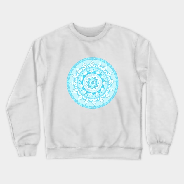 Blue Mandala Crewneck Sweatshirt by Orchyd